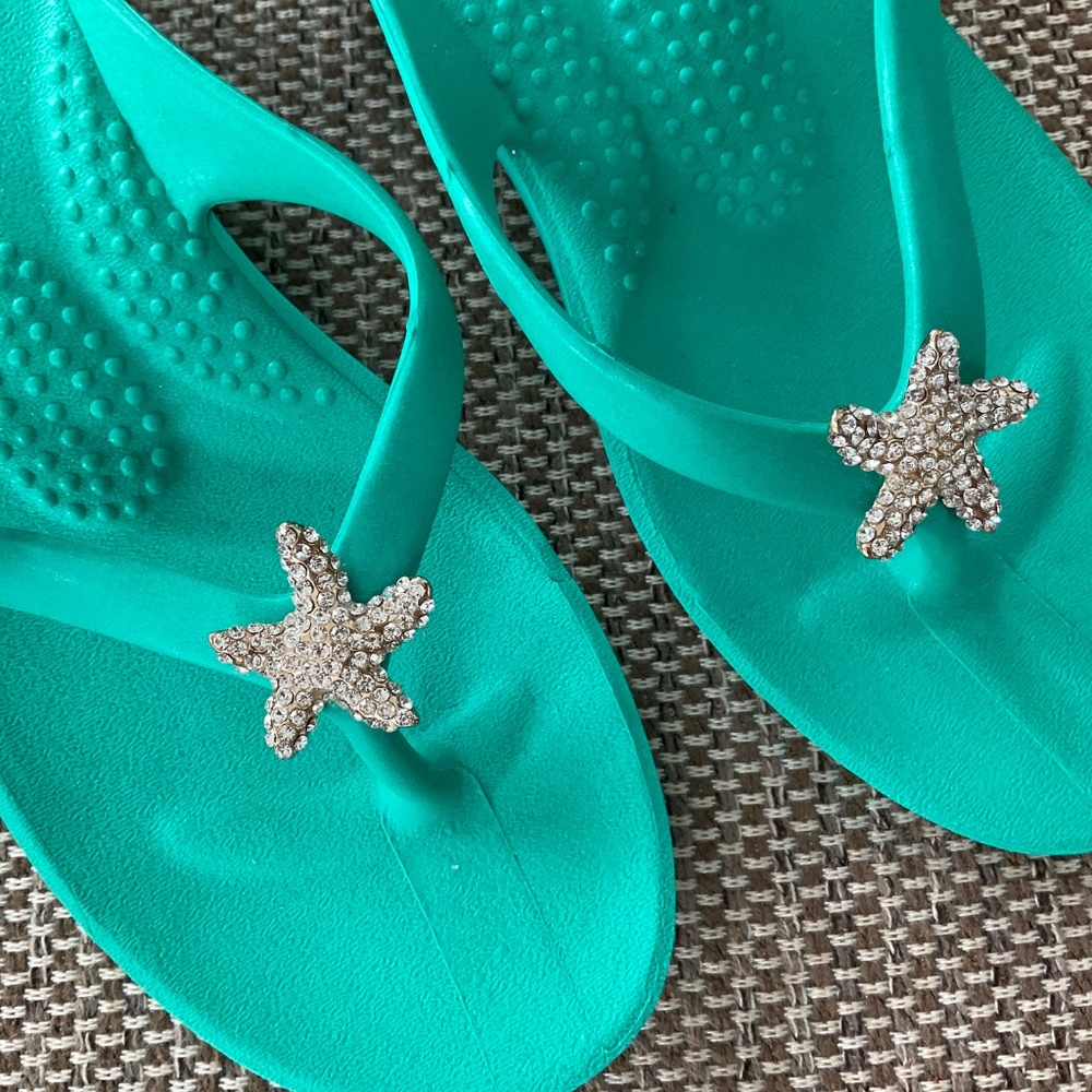 Oka B sandals.Aqua.M/L. - Picture 2 of 7